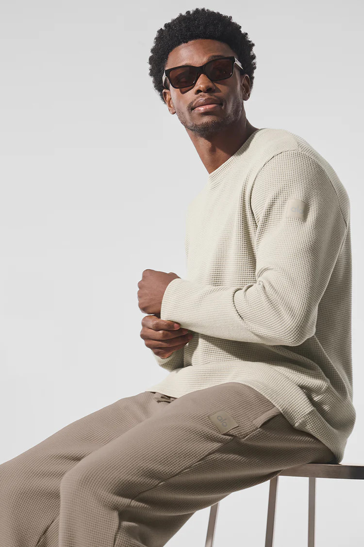 Elevate Waffle Long Sleeve Crew | Alo Yoga (US)