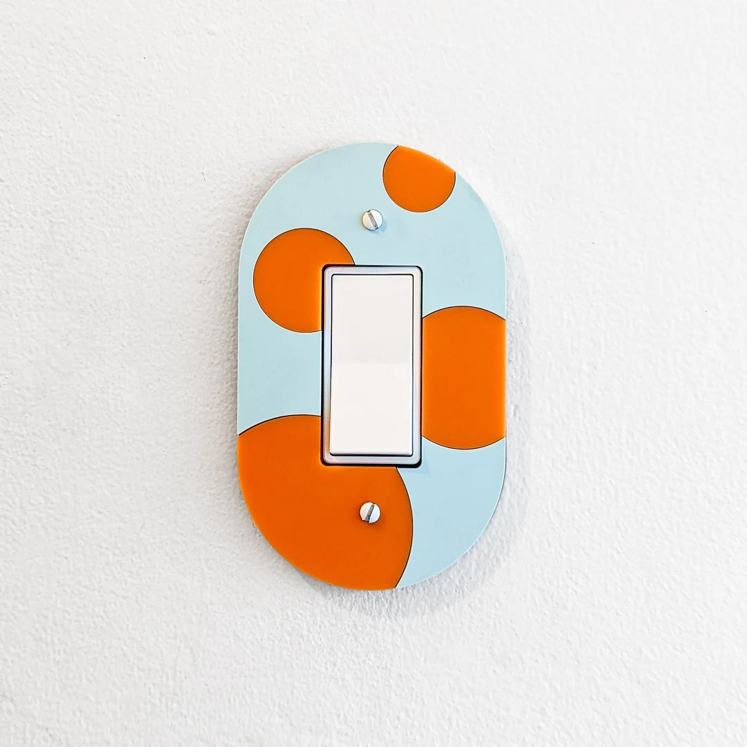 Bubbles Oval Light Switch Plate Cover Multiple Options - Etsy | Etsy (US)