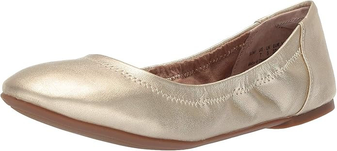 Amazon.com: Amazon Essentials Women's Belice Ballet Flat, Gold, 9 : Clothing, Shoes & Jewelry | Amazon (US)