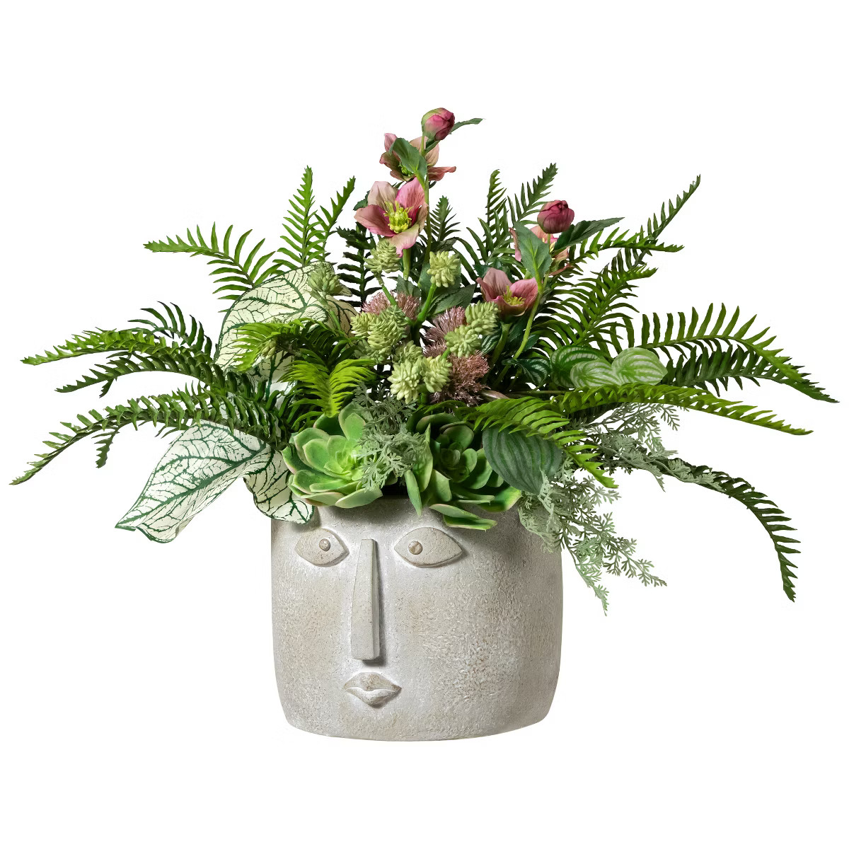 Northlight Small Face Ceramic Outdoor Garden Planter - 8.5" | Target