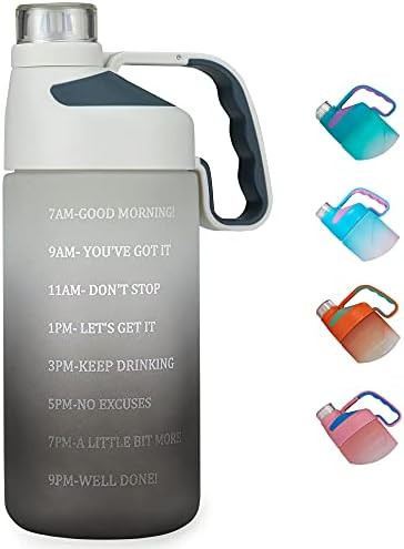 EAILGORL Water Bottles with Motivational Time Marker & Straw Leakproof BPA Free Reusble Flip Top ... | Amazon (US)