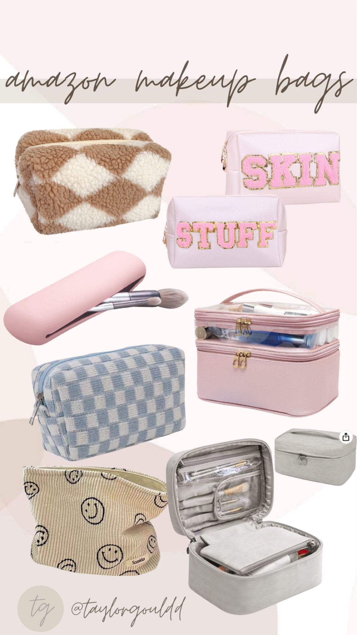 Amazon makeup bags. Travel accessories. Amazon finds. Makeup organization. Amazon beauty 

#LTKunder50 #LTKtravel #LTKbeauty