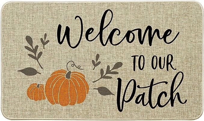 Artoid Mode Welcome to Our Pumpkin Patch Decorative Doormat, Seasonal Fall Autumn Harvest Thanksg... | Amazon (US)