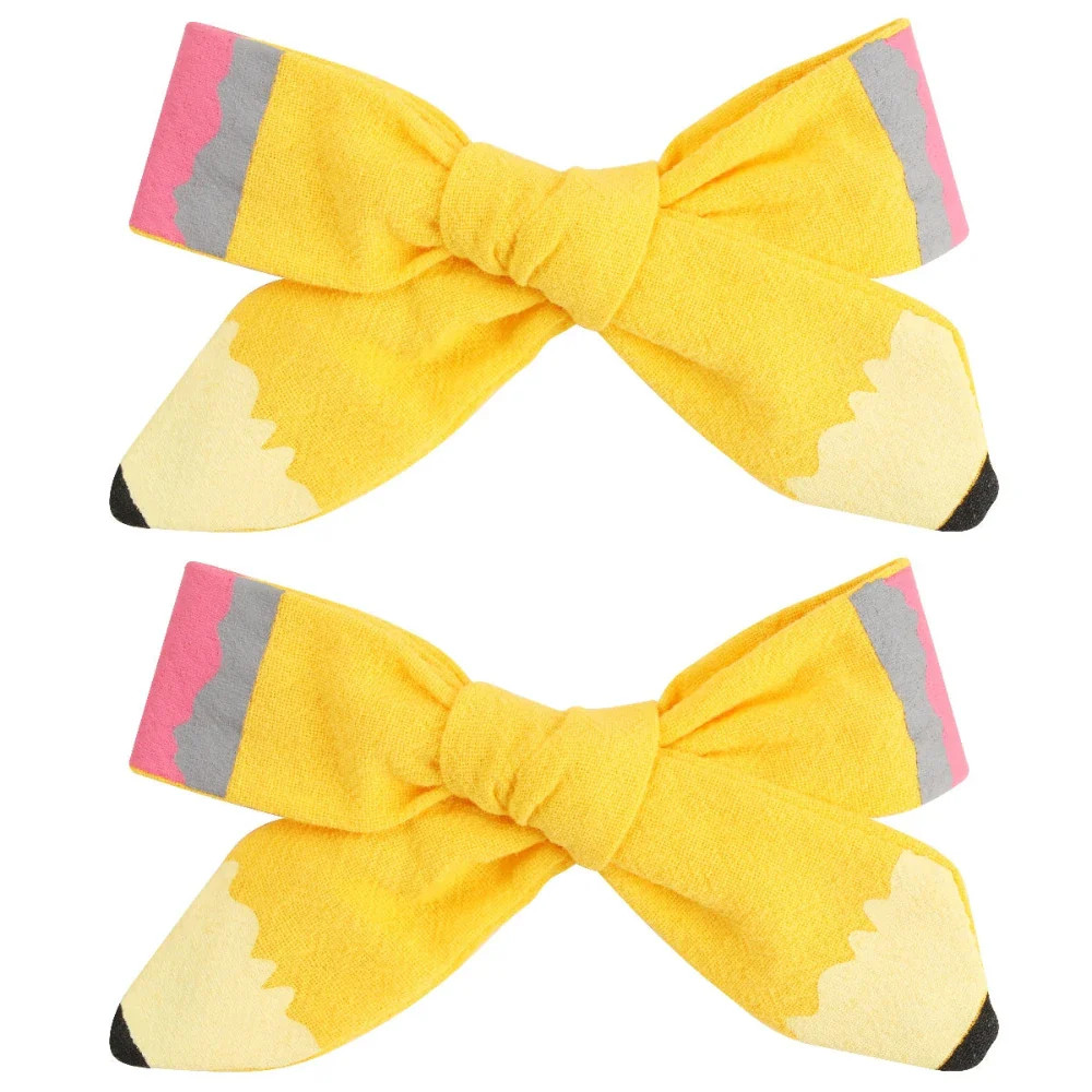 Pencil Bow Hair Clip Set | Shop Sweet Lulu