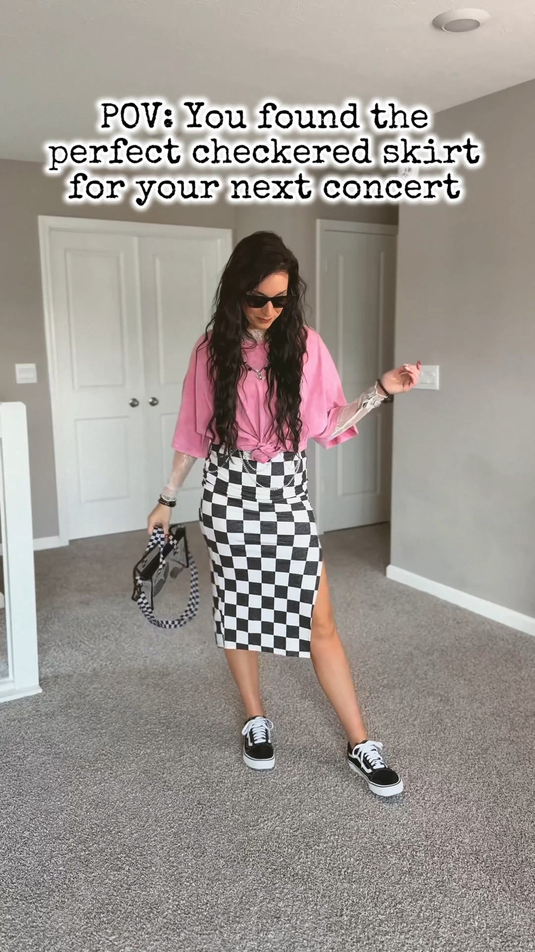 Loving this new checkered skirt! Perfect for concert styles 

#LTKFindsUnder100 #LTKSeasonal #LTKStyleTip