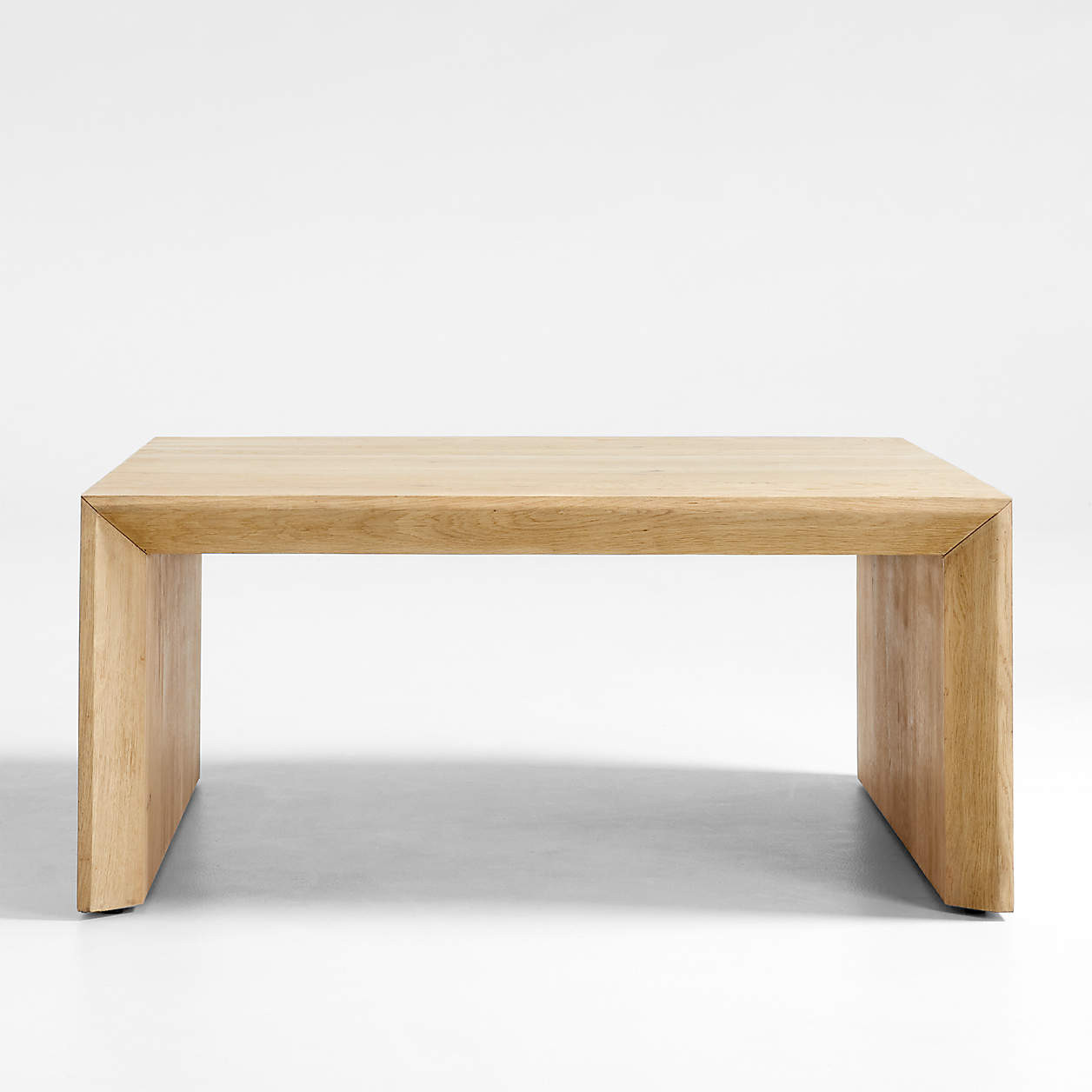 Baja Natural Rectangular Coffee Table + Reviews | Crate & Barrel | Crate & Barrel