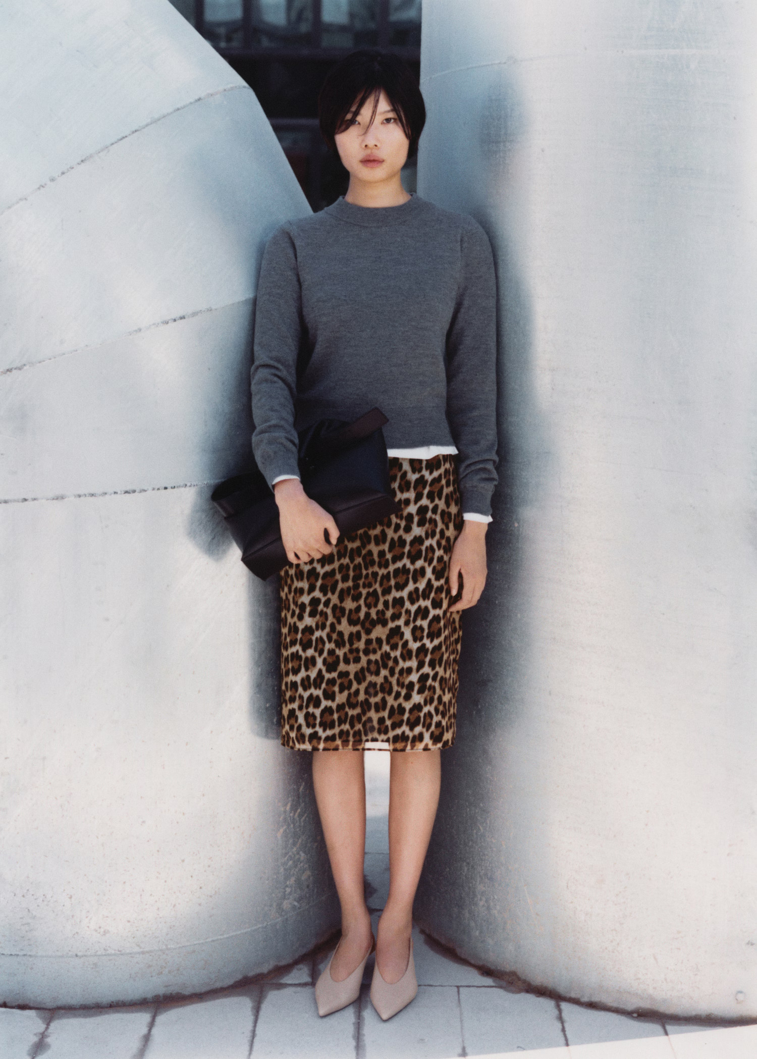 Leopard midi skirt | MANGO (US)