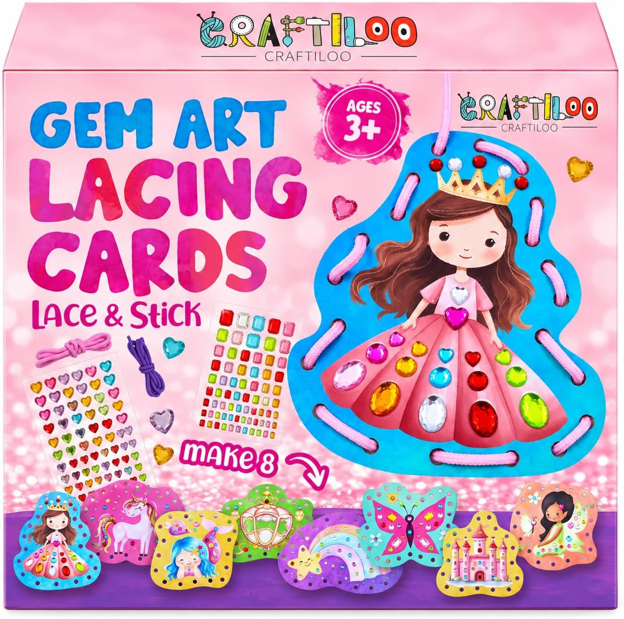 Princess Lacing Cards
