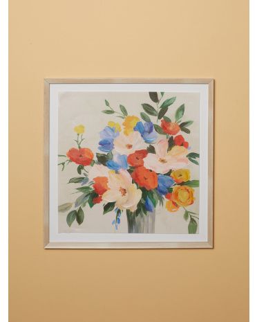 25x25 Spring In Blossom Matted Wall Art In Frame | HomeGoods