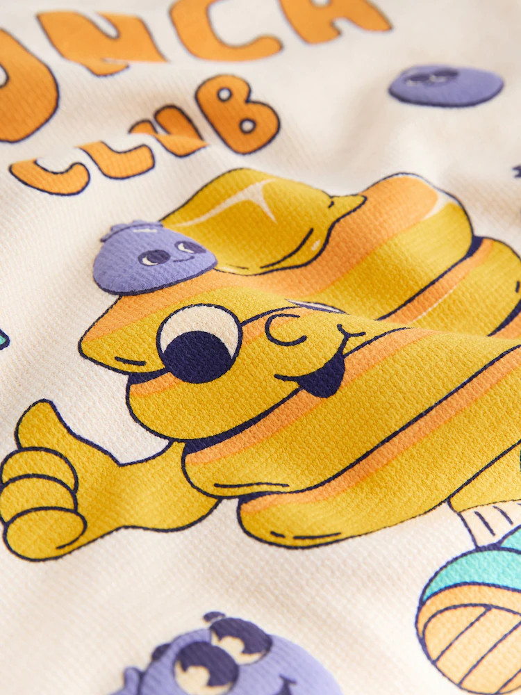 Neutral Brunch Club Pancakes Short Sleeve Graphic T-Shirt (3mths-7yrs) | Next US