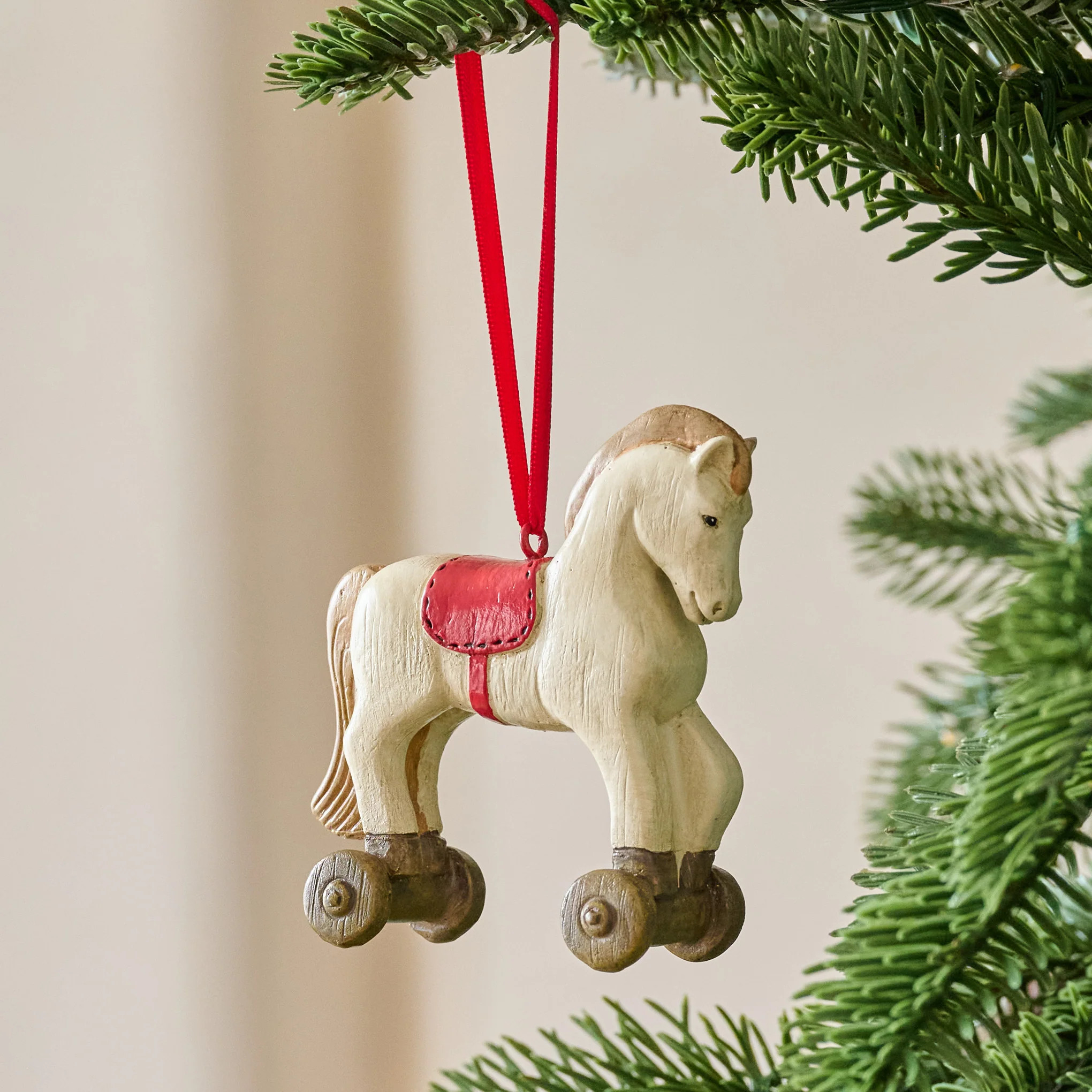 Vintage-Inspired Rocking Horse Ornament | Magnolia