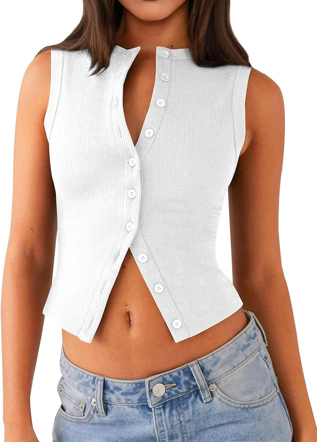 Womens Going Out Tops Summer Tank Sexy Crop Cute Y2K Trendy Shirts | Amazon (US)