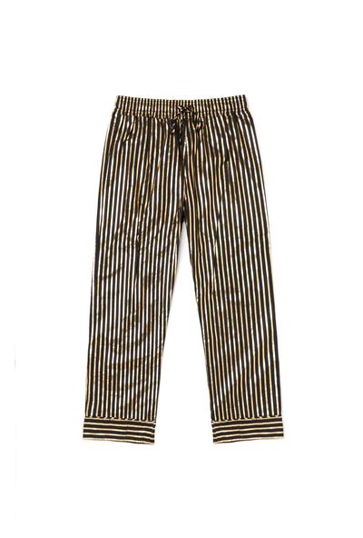 Everyday Pants - Black & Gold Pinstripe | Shop BURU