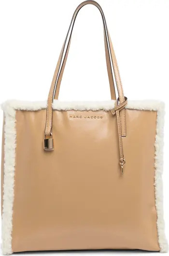 Marc Jacobs Grind Faux Shearling Trim Tote Bag | Nordstromrack | Nordstrom Rack