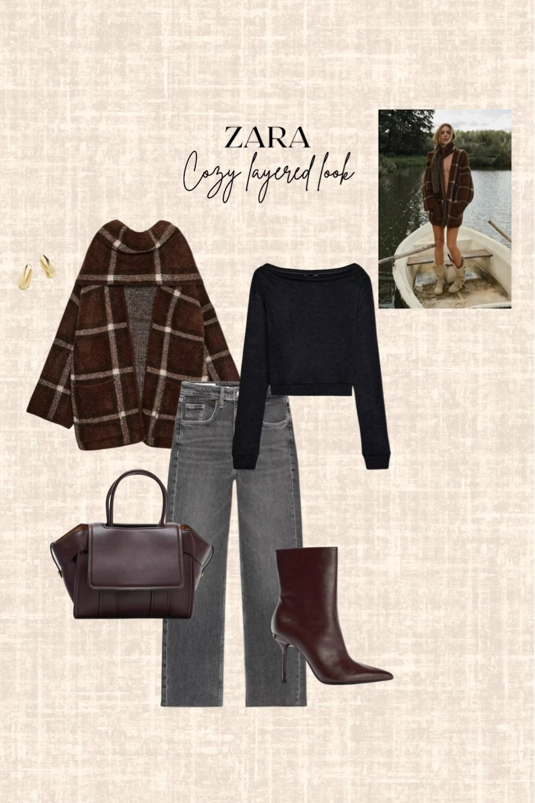 Zara cozy layered look! 

Knit coat, flare jeans, top, bag, boots, hoop earrings 

#LTKStyleTip #LTKShoeCrush #LTKSeasonal