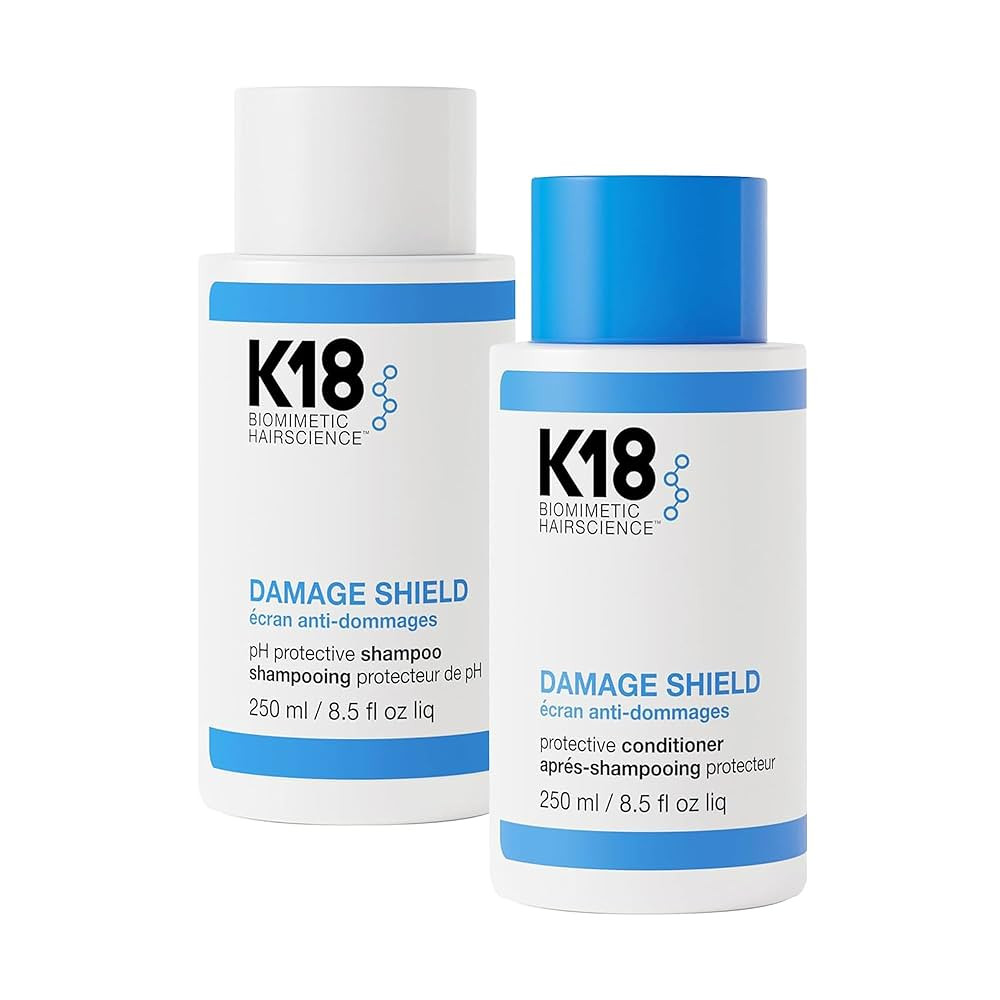 K18 Damage Shield Shampoo & Conditioner, Smoothing & Protective from Environmental Stressors, Mai... | Amazon (US)