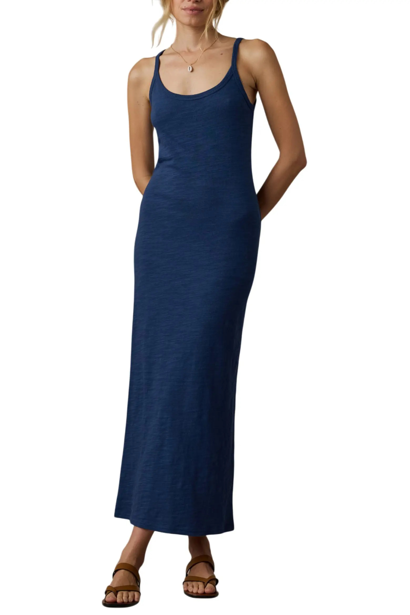 Sunwashed Slub Organic Cotton Maxi Tank Dress (Women) | Nordstrom | Nordstrom