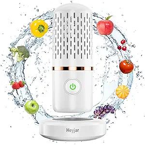 Heyjar Fruit and Vegetable Washing Machine, Fruit Cleaner Device,Fruit Purifier for with OH-ion P... | Amazon (US)