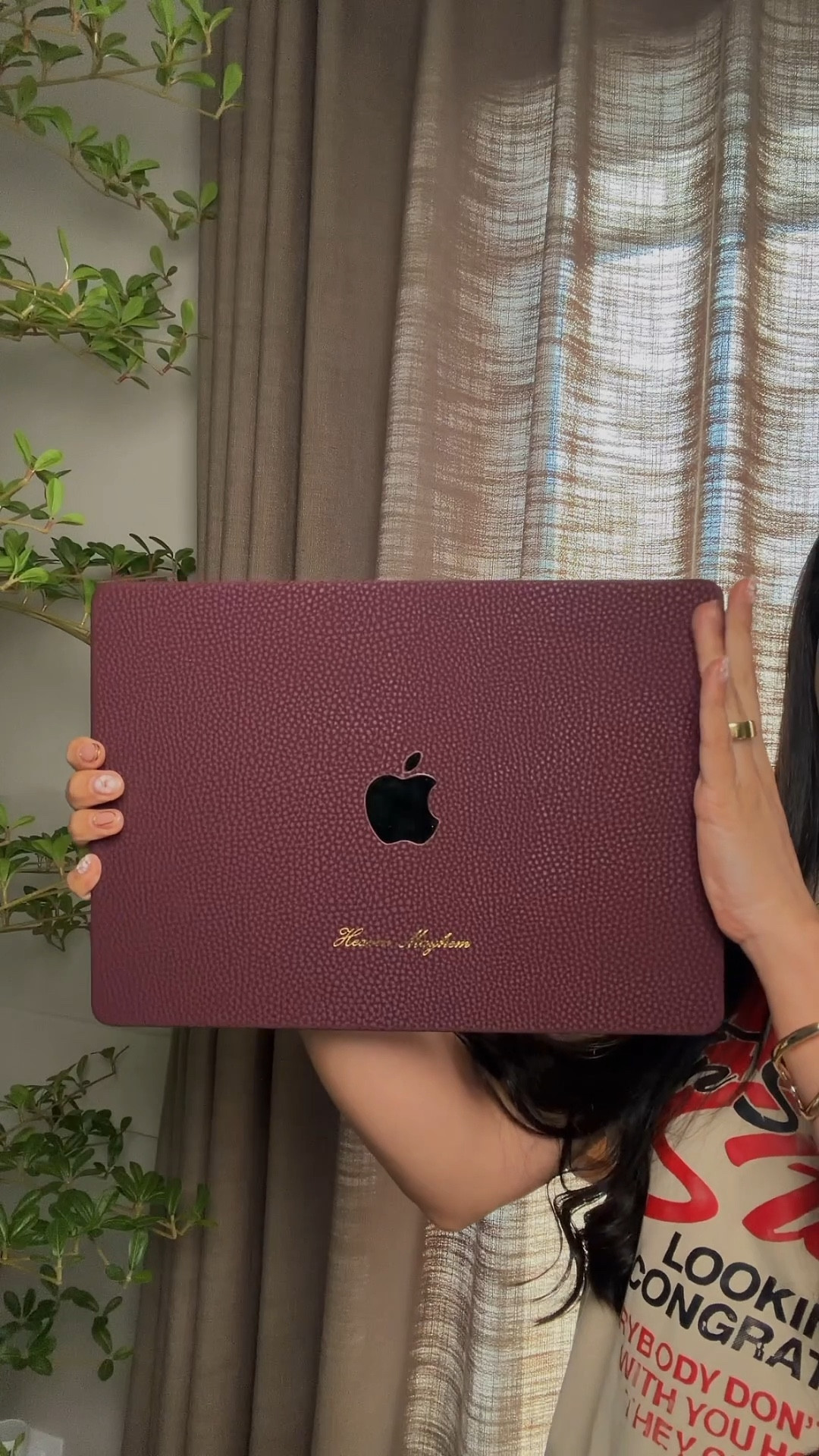 Burgundy Laptop case 
