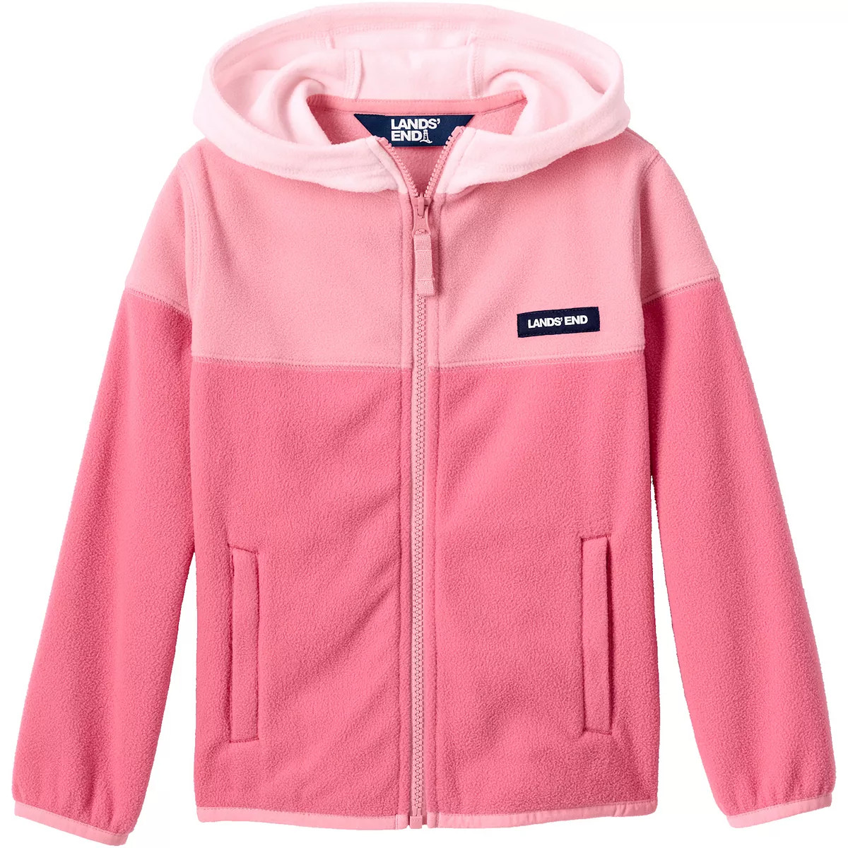 Kids 2-20 Lands' End Fleece Full Zip Hooded Jacket | Kohl's