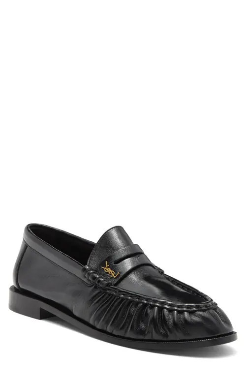 Saint Laurent Penny Loafer in Black at Nordstrom, Size 7.5Us | Nordstrom