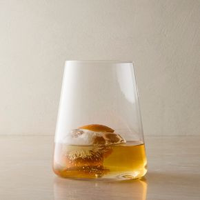 Horizon Lead-Free Crystal Stemless Wine Glass Sets | West Elm (US)