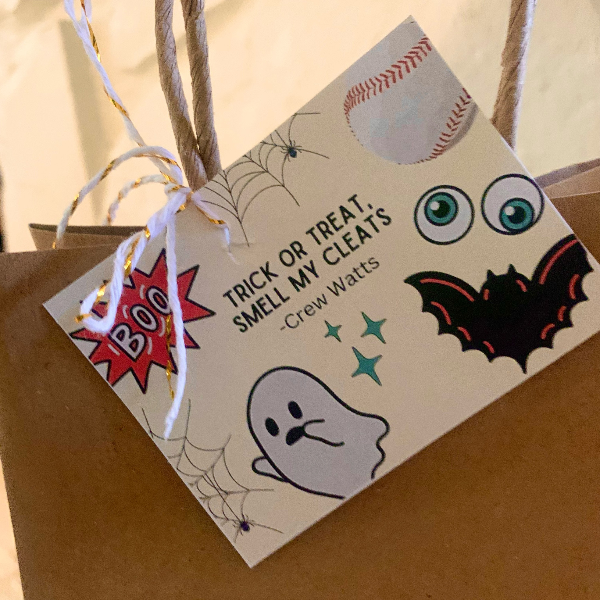 I live for this kinda stuff. party planning, gifting, team snacks!! This was for my little guy’s baseball team. Just a little goody bag with a Halloween theme. Dollar store vamp teeth and eyeball bouncy balls and then found some skull ring pops and festive pretzels at Walgreens with mini orange gatorades in each bag. Went on Canva app and created a little sporty/spooky custom tag and voila!! “Trick or Treat, Smell my Cleats!”

#LTKHalloween #LTKkids #LTKGiftGuide