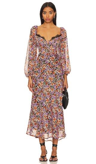 Sylvie Dress in Orange & Purple Floral | Revolve Clothing (Global)