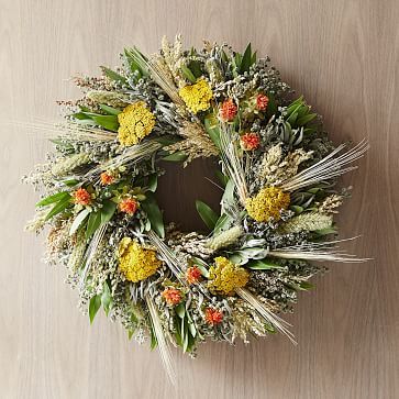 Fall Safflower Wreath | West Elm (US)