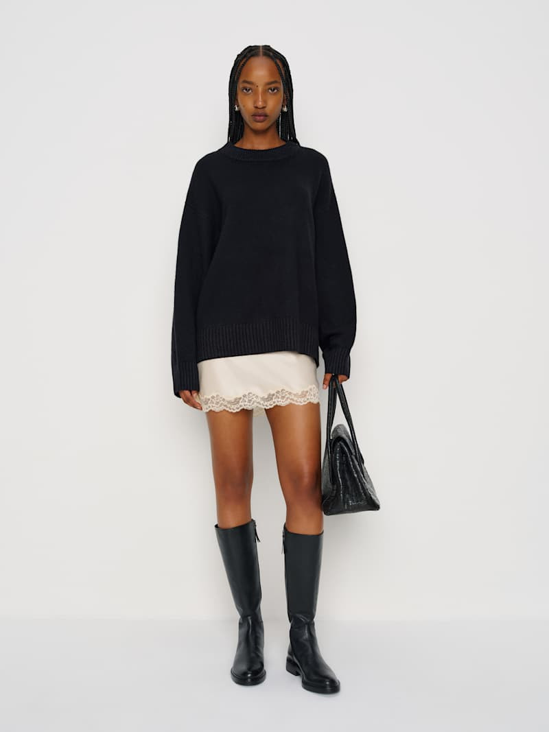 Cove Cashmere Oversized Crew | Reformation (Global)