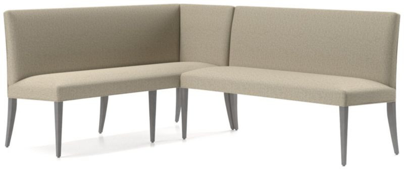 Miles Medium Right Facing Corner Banquette + Reviews | Crate & Barrel | Crate & Barrel