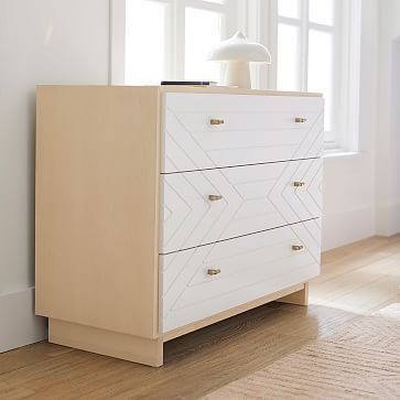 Cora 3-Drawer Dresser (45") - Natural/White | West Elm (US)