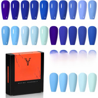 YOKEFELLOW 3Pcs 10ml Navy Blue Gel Nail Polish Set Dark Blue Gel Polish Royal Light Baby Blue Colors | AliExpress UK