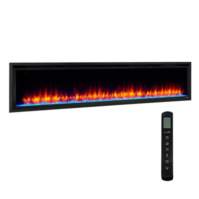 SimpliFire Allusion Platinum Linear Electric Fireplace | Wayfair North America
