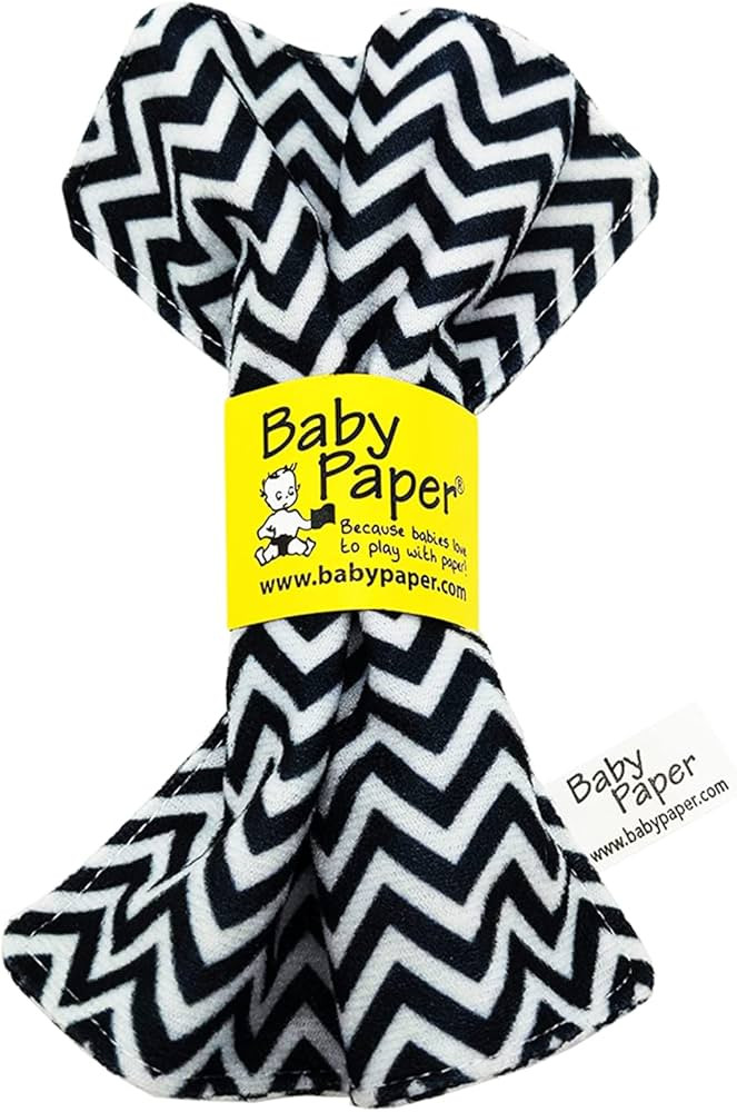 Baby Paper Original Crinkle Sensory Toy | Black and White Zig Zag | Crinkle Paper for Babies | Se... | Amazon (US)