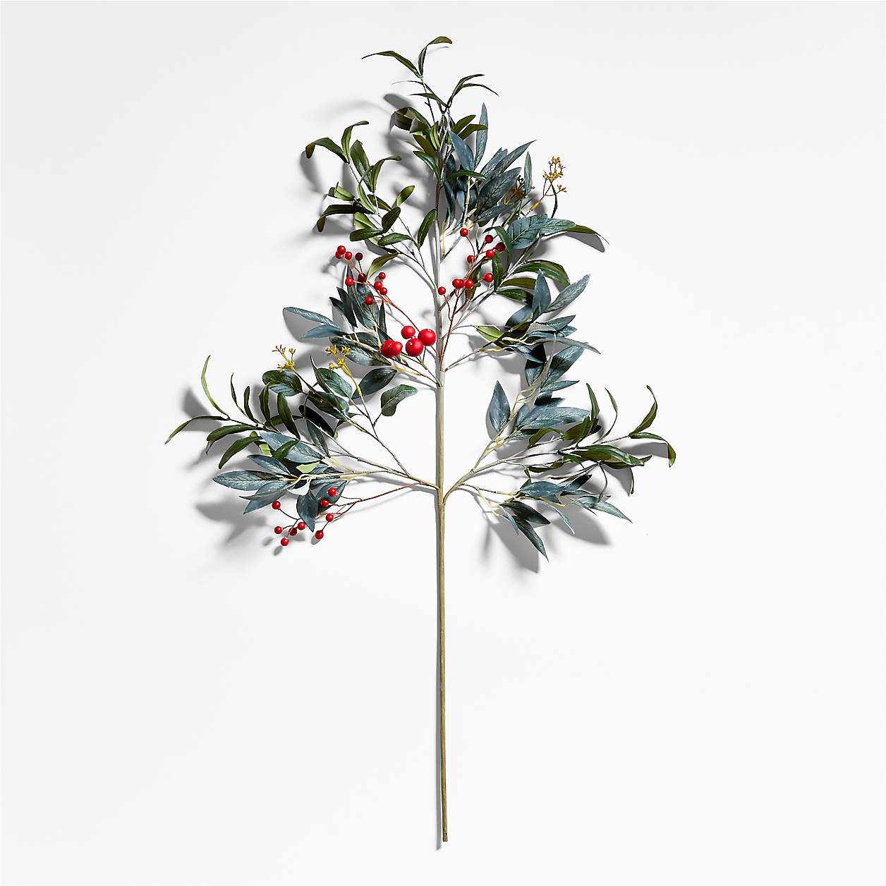 Faux Olive and Berry Stem 40" + Reviews | Crate & Barrel | Crate & Barrel