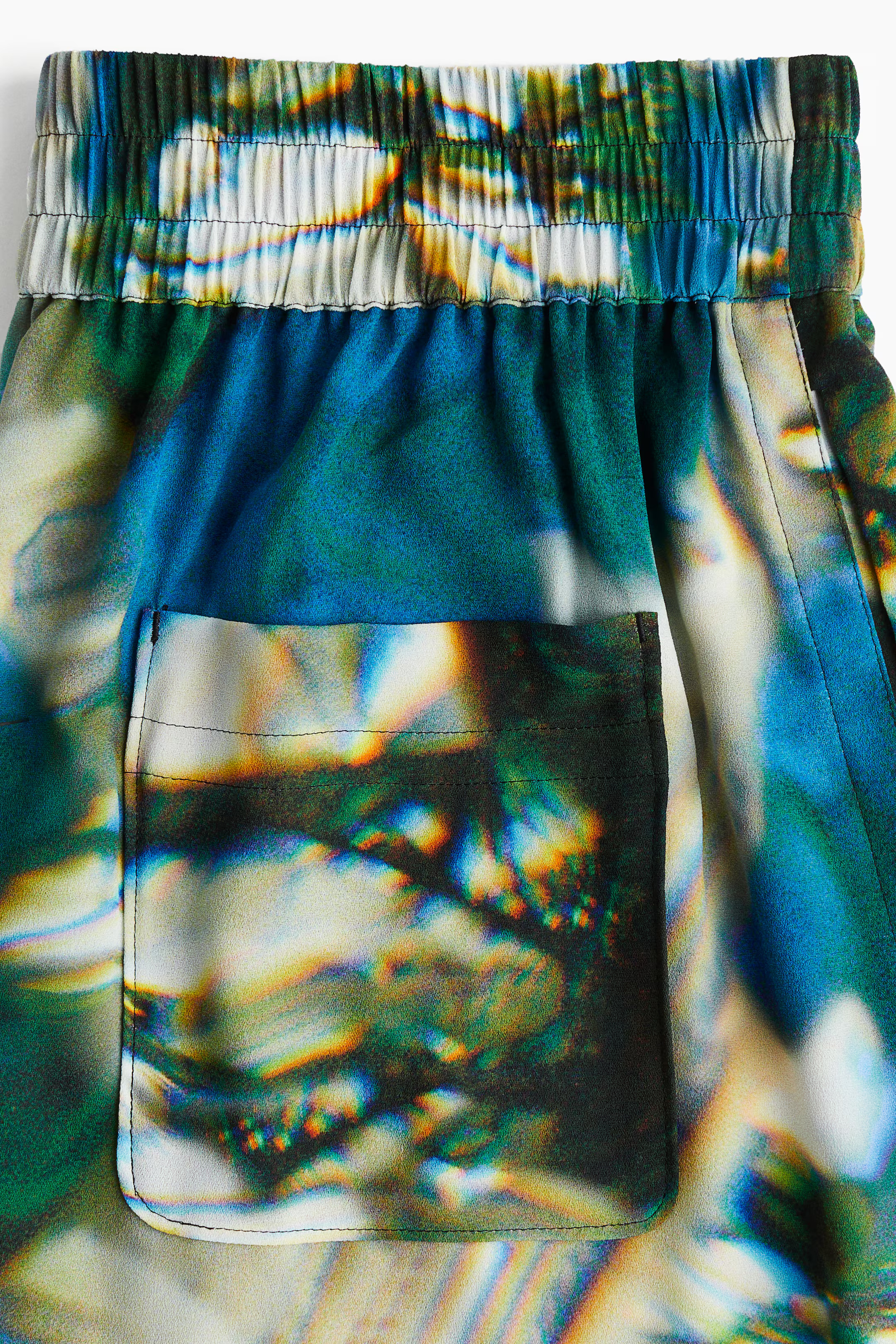 Abstract Pattern Chiffon Shorts | H&M (AU)