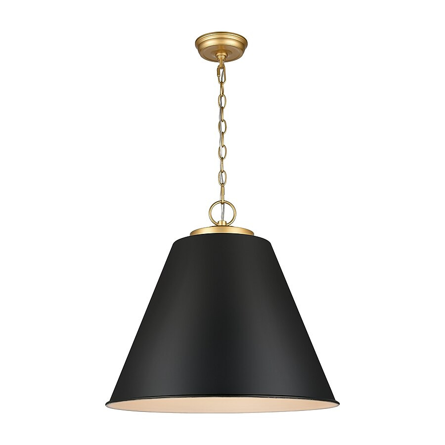 Westmore by ELK Lighting Angie 3-Light Black Modern/Contemporary Cone Medium Hanging Pendant Ligh... | Lowe's