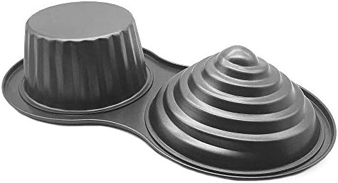 HOMOW 3D Giant Cupcake Pan, Non-Stick Carbon Steel Jumbo Cupcake Pans, Large Cupcake Mold NS8-001 (1 | Amazon (US)