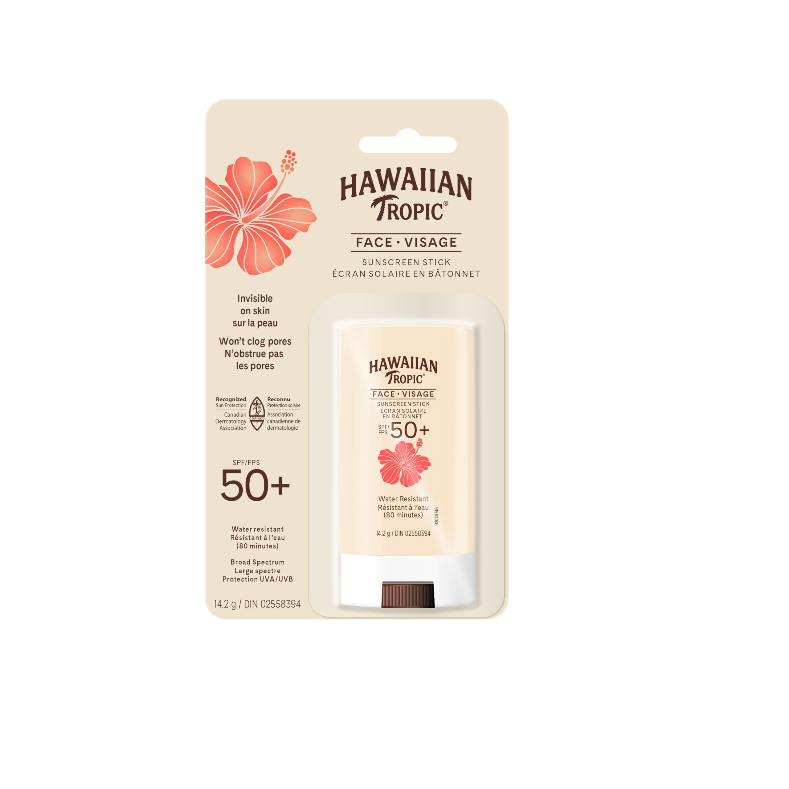 Hawaiian Tropic FACE Sunscreen Stick SPF 50+ | Travel Size Sunscreen for Face, Mini Sunscreen Sti... | Amazon (CA)