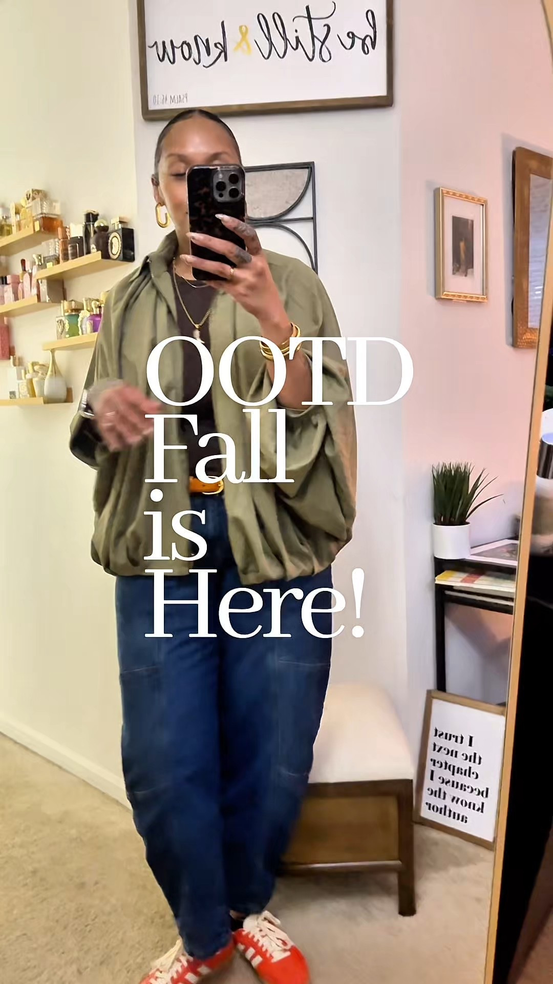 Sometimes all it takes is a good oversized jacket, relaxed denim, and sneakers with a pop of color to make an outfit feel both put together and easy. I love how this look balances structure (the batwing jacket + denim) with playfulness (bright kicks + bold accessories). Perfect for running errands, grabbing coffee, or just stepping into the day with confidence.

👖: Barrel denim- sz. Large
👟: Statement sneakers
👜: Oversized tote for all the things (@kindred)
✨: Gold hoops & bangles, because accessories matter

When you feel good in your clothes, it shows in your energy. 💫

#OOTD #StyleOnABudget #ComfyChic #EverydayStyle #StyleForMoms #FallStyle


#LTKStyleTip #LTKOver40 #LTKFindsUnder50