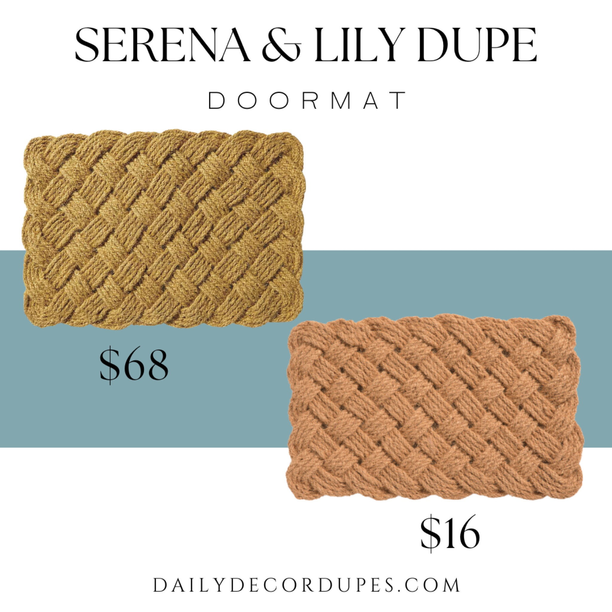 Serena & Lily doormat dupe. Boho style rug. Textured and braided design. Minimalist living room. Modern home design. 

Dupe dupes more affordable option find replica copy cat similar look for less budget friendly affordable cheap cheaper beautiful pretty. Clearance sale coupon code discount code promo code luxury lookalike look a like Inspo inspiration inspired by idea ideas Love dupes like these? I share multiple every day in my FB group “DAILY DECOR DUPES”

#LTKSaleAlert #LTKHome