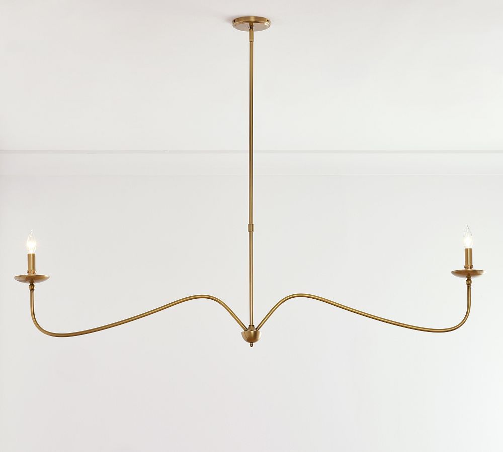 Lucca Iron Linear Chandelier | Pottery Barn (US)