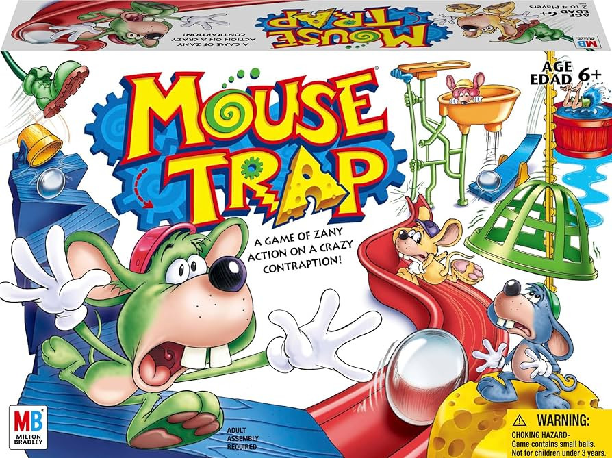 Hasbro Gaming Mouse Trap Kids Board Game, Family Board Games for Kids, Kids Games for 2-4 Players... | Amazon (US)