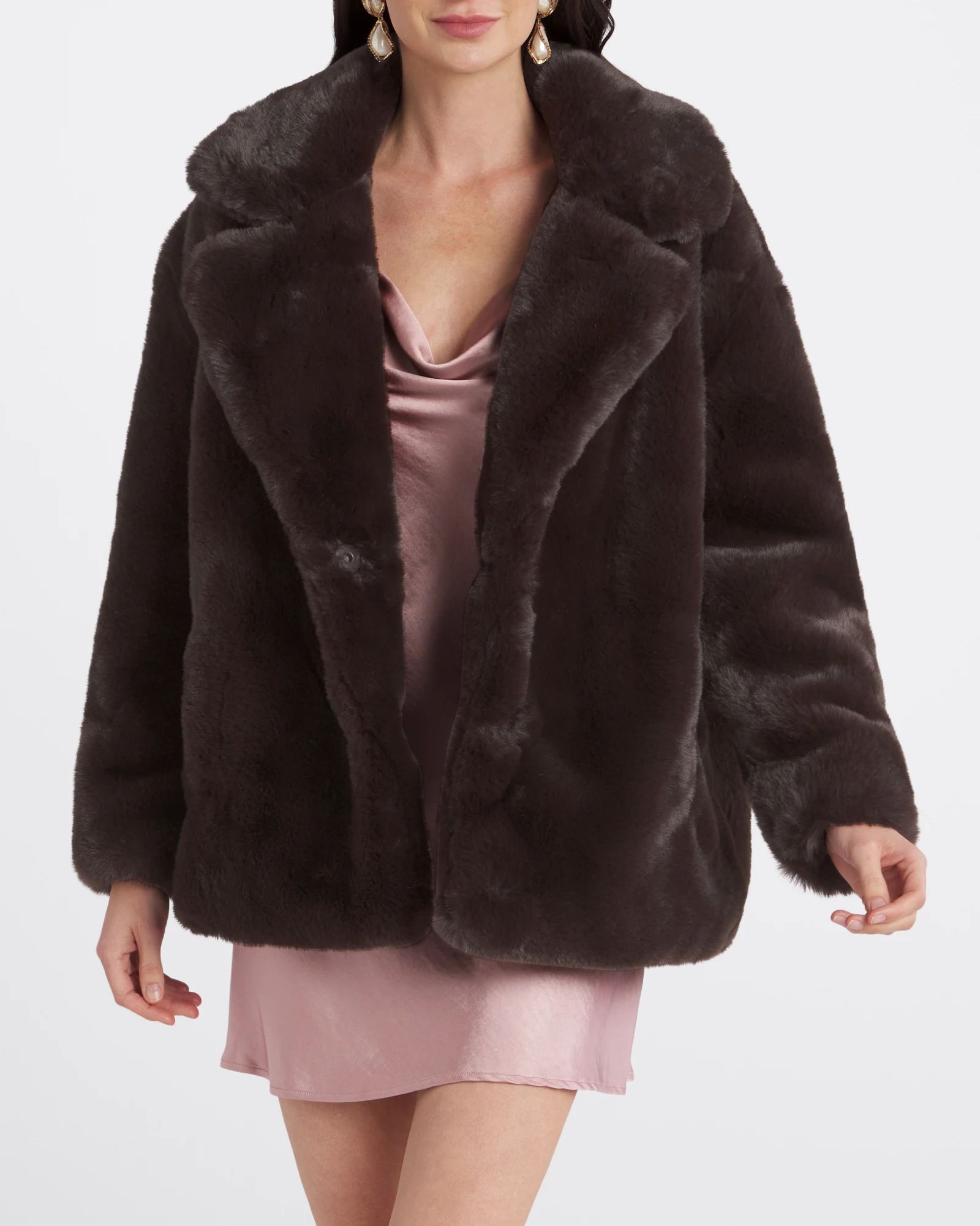 Collared Faux Fur Coat | Stitch Fix