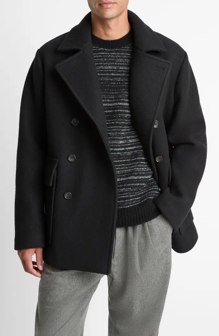 Vince Wool Blend Peacoat | Nordstrom | Nordstrom
