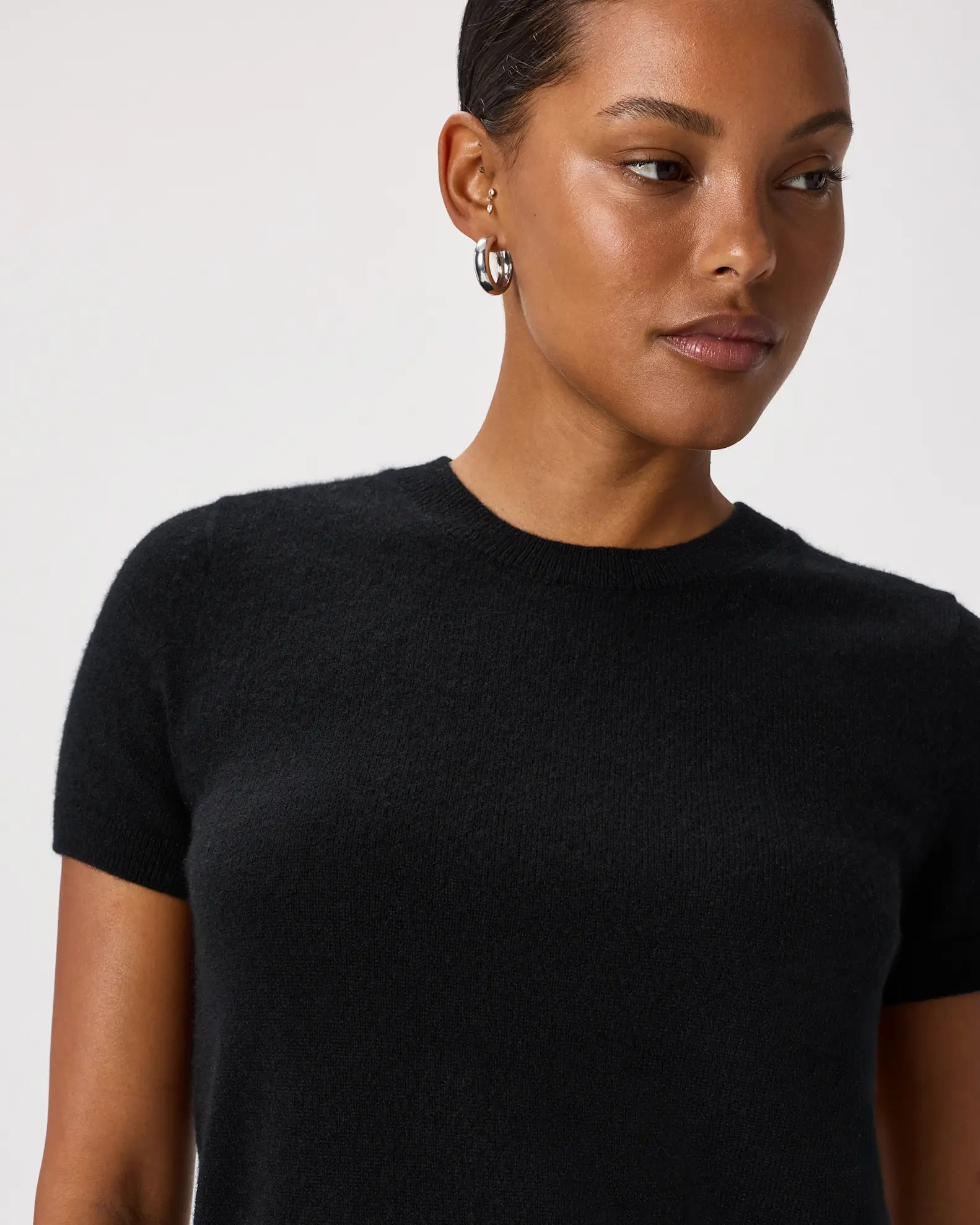Cashmere Tee | Quince in Black | Quince