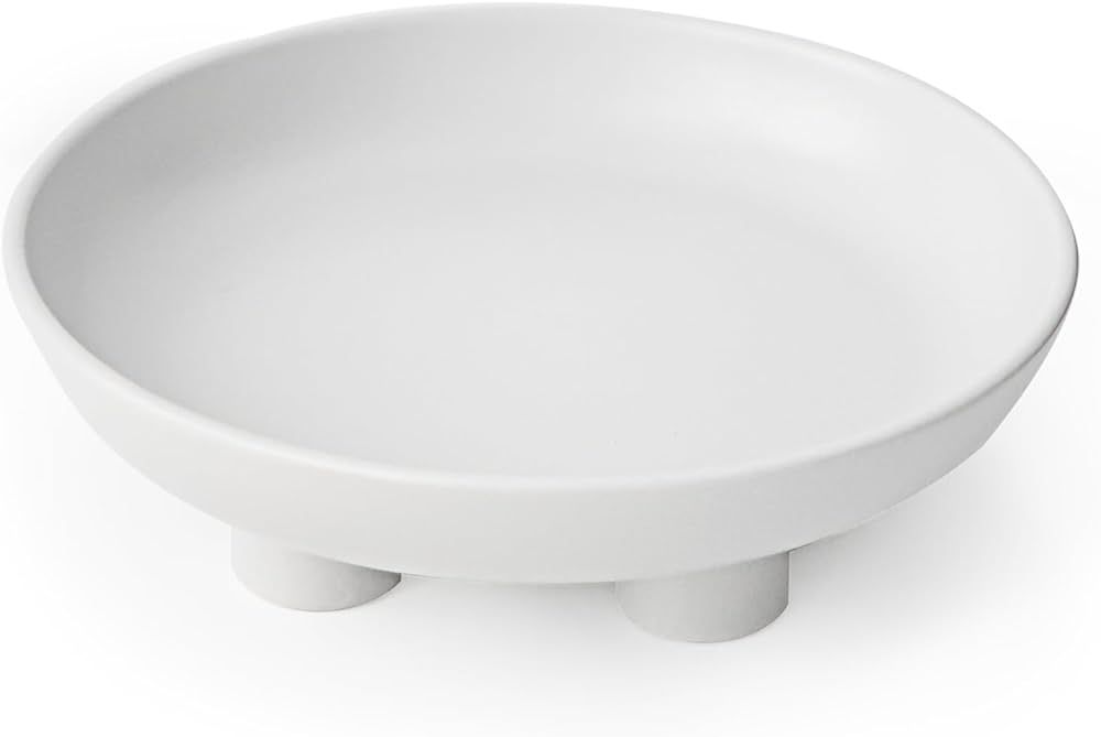 Fruit Bowl, Large Fruit Bowl For Kitchen Counter, Pedestal Ceramic Fruit Bowl For Table Counterto... | Amazon (US)