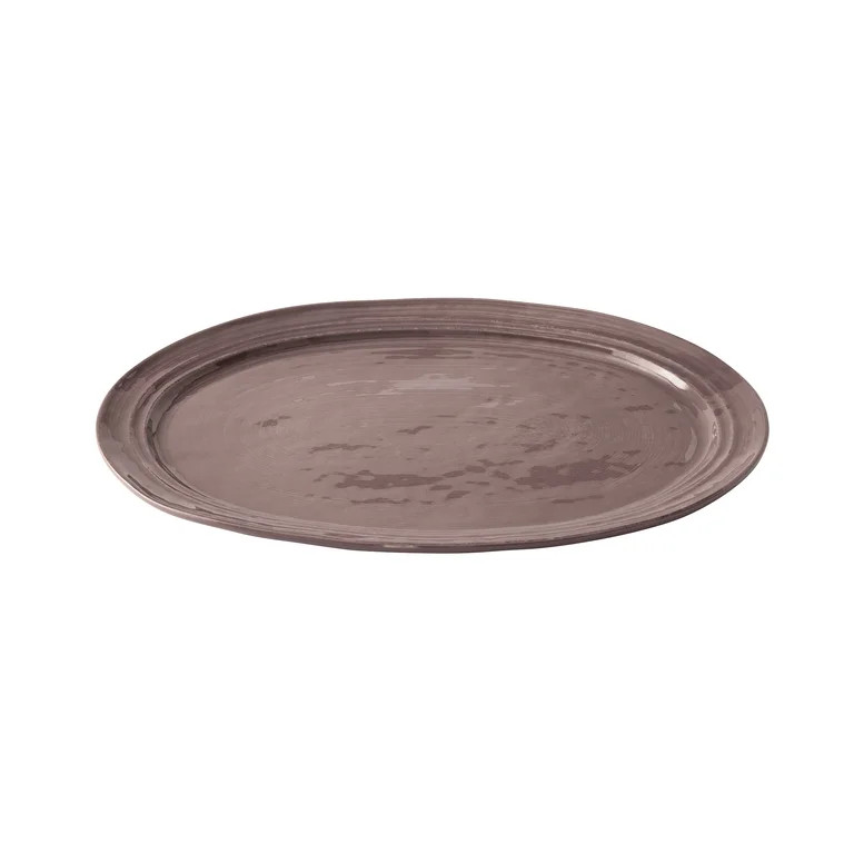 Better Homes & Gardens Artisan Purple Stoneware Oval Serving Platter, 16" | Walmart (US)