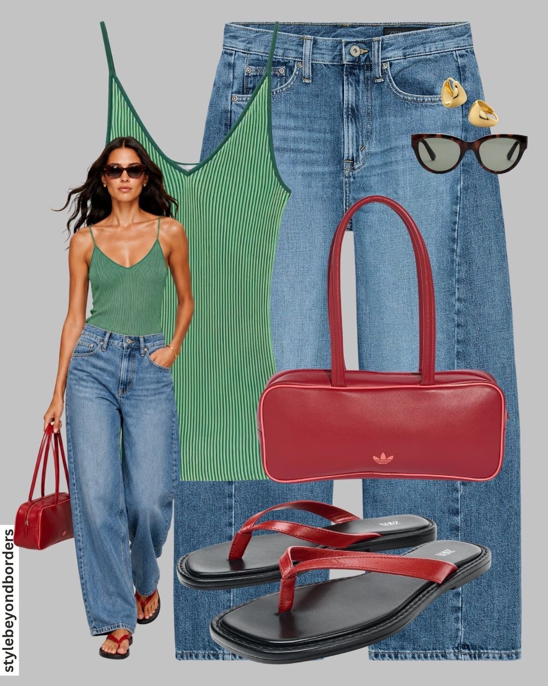 Green striped top for summers 🙋🏻‍♀️🙋🏻‍♀️🙋🏻‍♀️



Tags: contrast trim outfit, green striped top, adidas bagvest, jeans, wide leg jeans, flip flop sandals, red bag, zara

#LTKsummer #LTKtravel #LTKstyletip